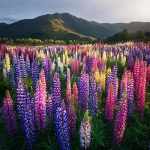 Rainbow Mixed Color Lupine Seeds - 50 Seeds - Vibrant Multi-Colored Spikes - Pollinator Friendly - Image 8