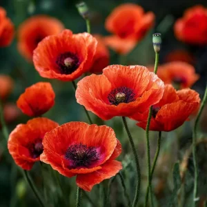 Red Corn Poppy Seeds - 500 Count Packet - Vibrant Scarlet Blooms - Easy Annual Flower Seeds for Outdoor Gardens - Image 4
