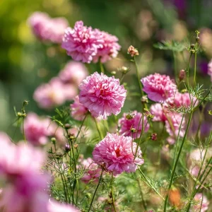 Rose Bonbon Cosmos Seeds - Double Rose-Pink Blooms, 25 Seeds, Annual Flower - Image 2