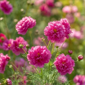 Rose Bonbon Cosmos Seeds - Double Rose-Pink Blooms, 25 Seeds, Annual Flower - Image 4