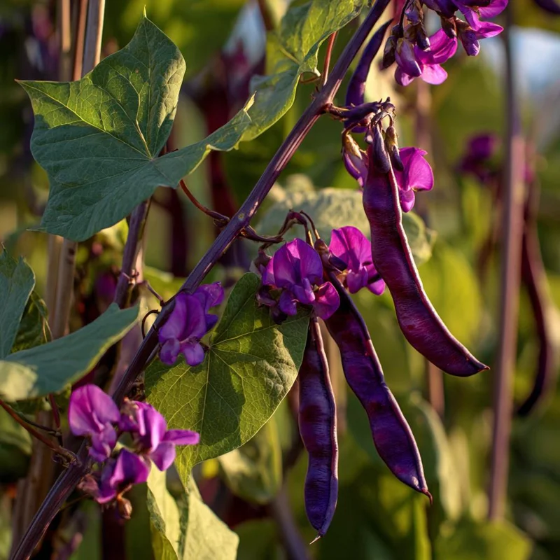 Ruby Moon Hyacinth Bean Seeds - 20 Seeds, Violet Pods, Fragrant Purple Blooms, Outdoor Vine - Image 3