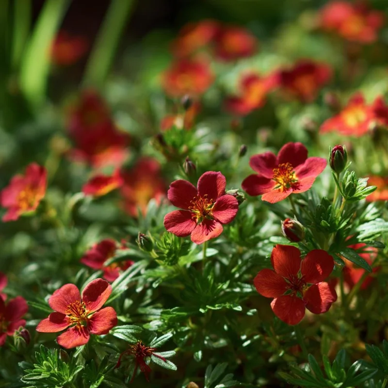 Scarlet Cinquefoil Seeds - 200 Heirloom Potentilla thurberi for Gardens - Image 2