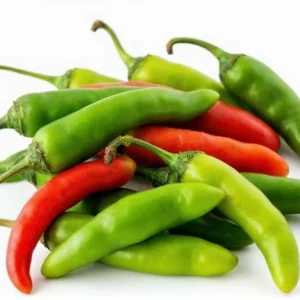 Serrano Pepper Live Plant - 2 Plants per 4-inch Pot, 100 Days Old, Hot Pepper Plant for Year-Round Harvest - Image 1