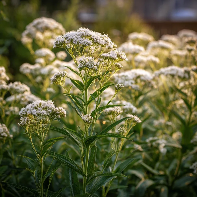 Snow White Boneset Seeds - Eupatorium Perfoliatum, 200 Seeds, Pollinator Garden Perennial - Image 2