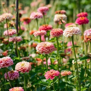 Strawberries and Cream Zinnia Seeds - 100 Count, Bi-Color Blooms - Image 4