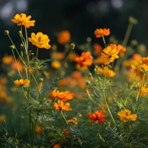 Sulphur Cosmos Seeds - Bright Lights Mix - 100 Seeds - Orange, Yellow & Red Blooms - Image 3