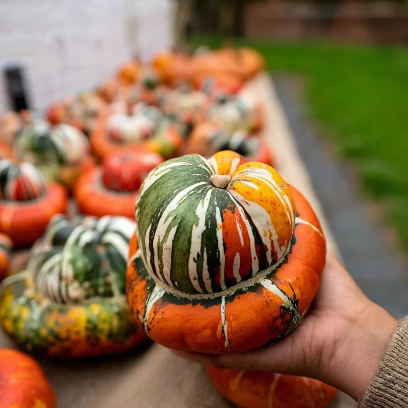 Turks Turban Pumpkin Seeds - 10 Heirloom Decorative & Edible Winter Squash - Image 3