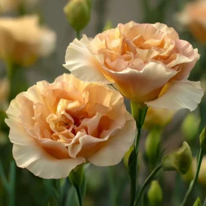 Voyage 2 Champagne Lisianthus Seeds - Soft Apricot Eustoma Grandiflorum - 25 Seeds - Image 3