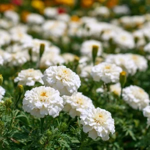 White Swan F1 Marigold Seeds - 20 Edible Flower Seeds, Long-Blooming Annual - Image 4