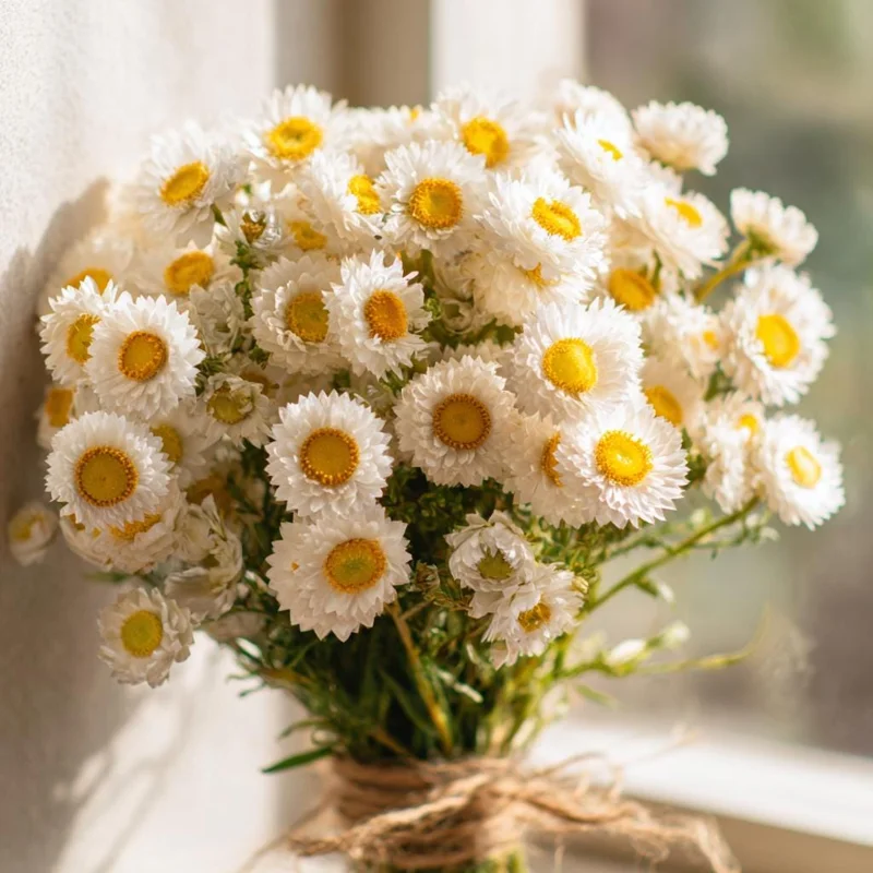 Winged Everlasting Seeds - Ammobium Alatum - 100 Seeds for Dried Flowers, Cut Gardens - Image 3