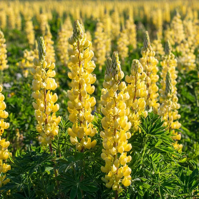 Yellow Lupine Seeds - 50 Seeds, Lupinus Densiflorus, Pollinator Friendly - Image 1