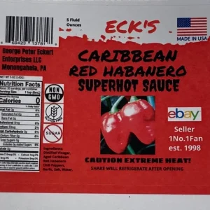 Caribbean Red Habanero Hot Sauce - Intense 5 oz Bottle | Organic & Vegan - Image 2