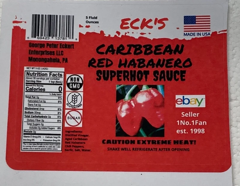 Caribbean Red Habanero Hot Sauce - Intense 5 oz Bottle | Organic & Vegan - Image 2
