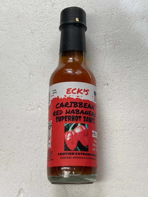 Caribbean Red Habanero Hot Sauce - Intense 5 oz Bottle | Organic & Vegan - Image 1