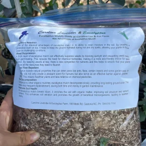 Eucalyptus Mulch - Aromatic Natural Ground Cover for Gardens & Planters, 1 Gallon - Image 1