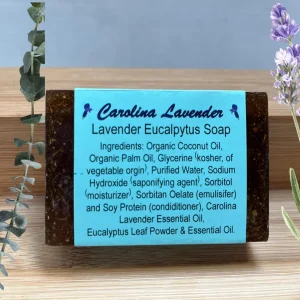 Lavender Eucalyptus Handcrafted Glycerin Soap Bar - 4 oz Natural Essential Oil - Image 1