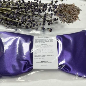 Lavender Eye Pillow - Aromatherapy Spa/Yoga Eye Mask - Organic Flaxseeds - 10 oz - Image 6