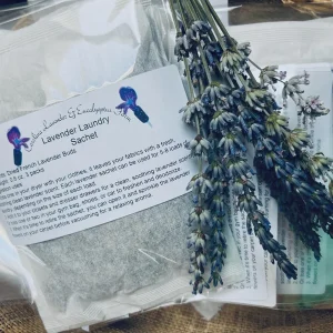 Lavender Laundry Sachets - Dried Buds 3-Pack Natural Closet & Drawer Freshener - Image 1