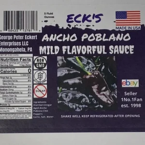 Mild Ancho Poblano Pepper Sauce 5 oz Bottle - Flavorful & Versatile - Image 2