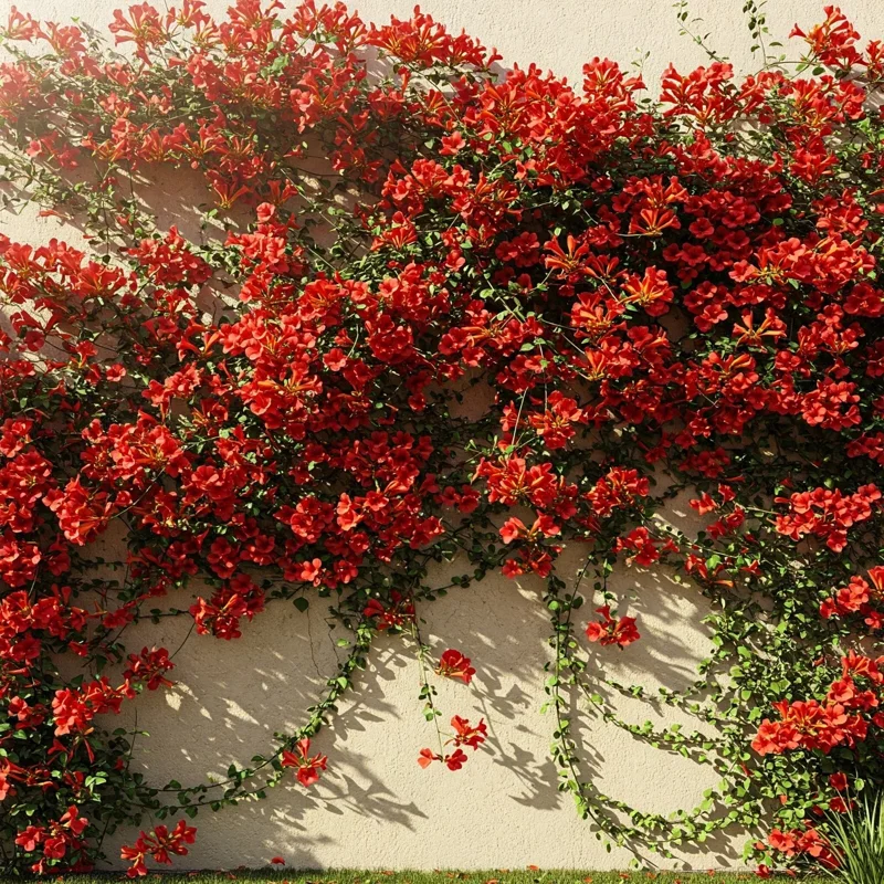 Red Trumpet Vine Seeds - 12 Pack Organic Perennial for Hummingbirds - Image 3