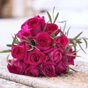 Belles Rives Rose Live Plant – Crimson Red Fragrant Blooms – 10 cm Flowers – Outdoor Garden - Image 2