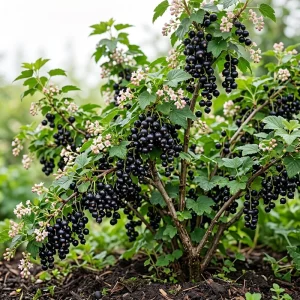 Black Currant Live Plant - Cold Hardy Fruiting Shrub, 6-12