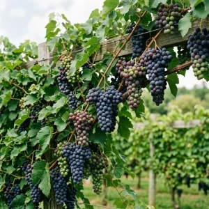 Concord Grape Live Plant for Planting - Sweet Grapevine, Bare Root 6-12