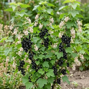 Consort Black Currant Live Plant, 6-12" Dormant Shrub, Cold Hardy, Zone 3-8 - Image 1
