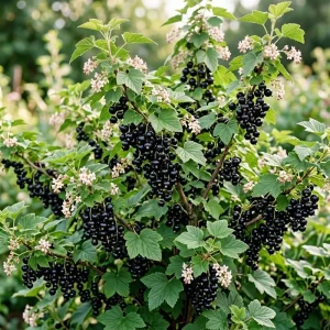 Consort Black Currant Live Plant - Cold Hardy Fruiting Shrub 6-12
