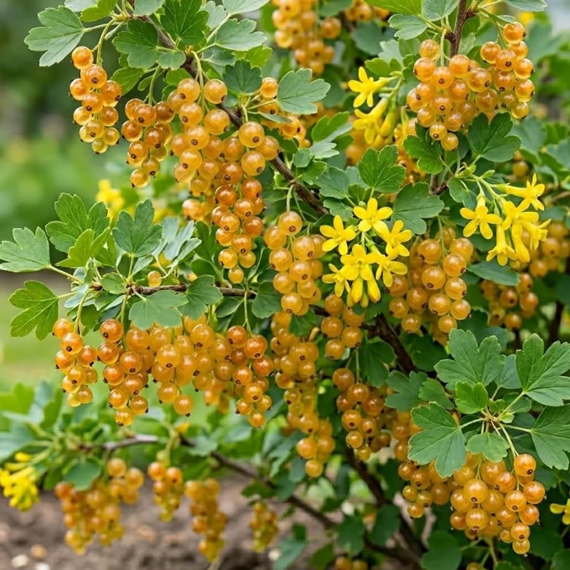 Golden Currant Plant – Live Yellow Currant Shrub, 6-12" Tall, Zone 3-8 Outdoor - Image 1