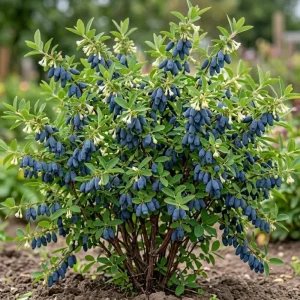 Haskap Berry Plant – Cold Hardy Blue Honeysuckle Bush – Live Plant – 6-12