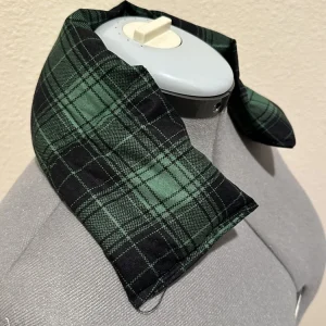 Microwave Flax Seed Neck Pack Wrap Pad - Therapeutic Heat & Ice, 4"x20" Multicolor - Image 1