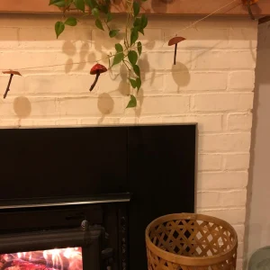 Mushroom Garland - Handmade Natural Material Decor - 7ft Total Length - Image 6