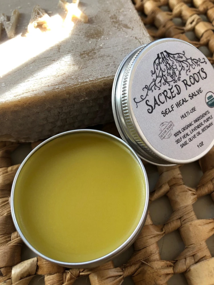 Organic Self Heal Salve - 1oz - Natural Skin Care Balm - Image 3