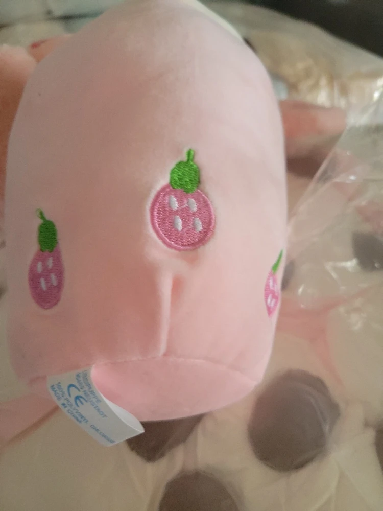 Pink Boba Tea Plushie Strawberry Milk Tea Stuffed Toy Small - Image 3