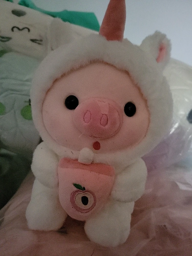 Pink Unicorn Plush Toy - 8 inch Soft Sweet Fruit Stuffed Animal - Image 2