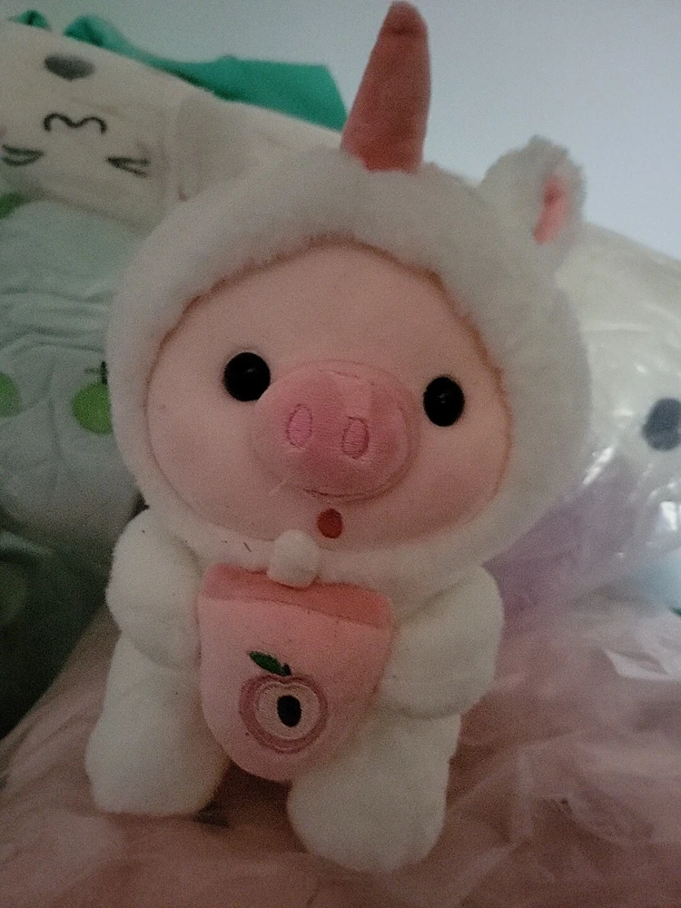 Pink Unicorn Plush Toy - 8 inch Soft Sweet Fruit Stuffed Animal - Image 3