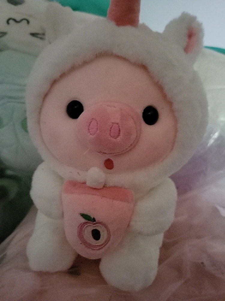 Pink Unicorn Plush Toy - 8 inch Soft Sweet Fruit Stuffed Animal - Image 4