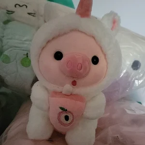 Pink Unicorn Plush Toy - 8 inch Soft Sweet Fruit Stuffed Animal - Image 5