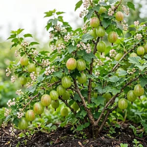 Pixwell Gooseberry Bush Live Plant – Cold Hardy Fruiting Shrub – 6-12" Tall - Image 1