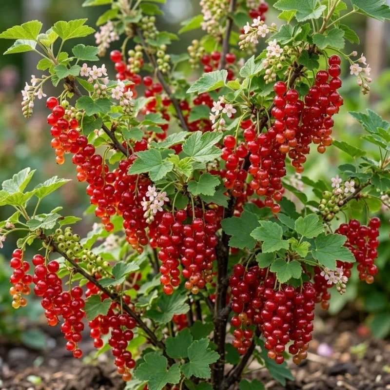 Red Currant Live Plant - Cold Hardy Fruiting Shrub 6-12" Tall, Zones 3-8 - Image 1