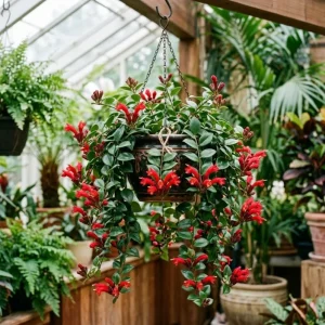 Red Lipstick Plant Live - Aeschynanthus Trailing Houseplant 4