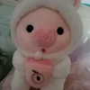 Soft Plush Tiger Boba Tea Toy - Small (6-14 in) Stuffed Animal Collectible - Image 1