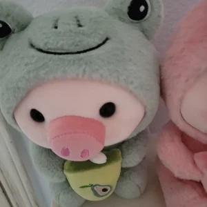 Squishmallow Gigi Bunny & Frog Piggy Plush Toy Set - Small (6-14 in) - Image 2