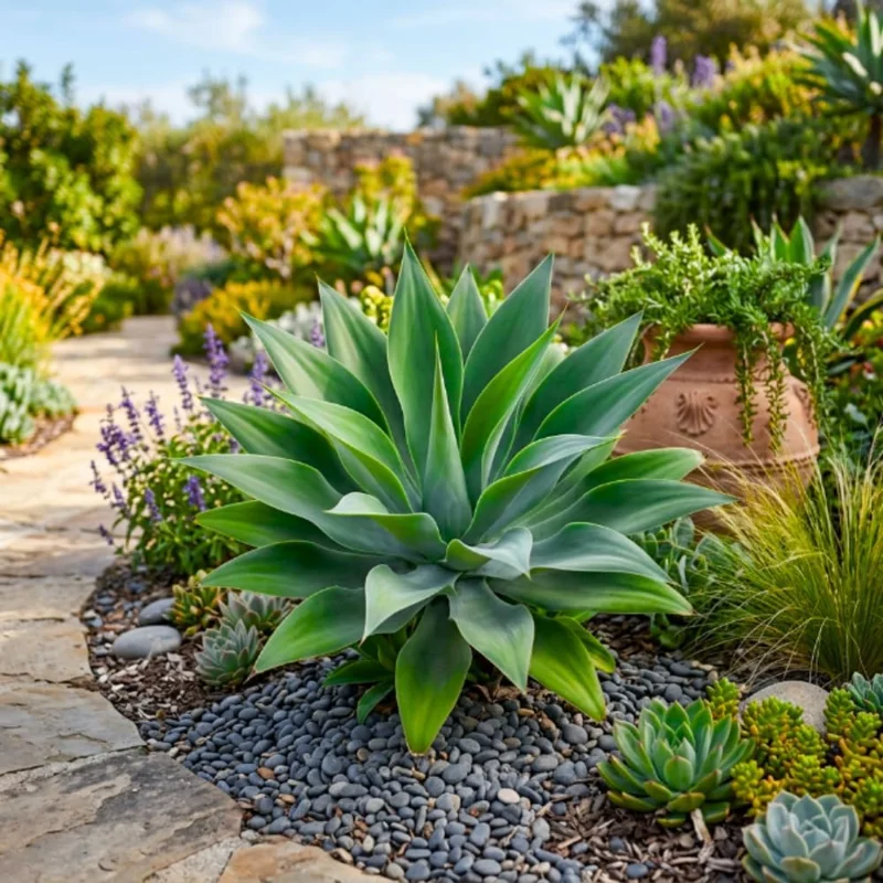 2 Green Agave Live Plants - Outdoor Succulent, 4 Inch Pot, 3-5 Inches Tall - Image 3