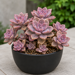 Rose Graptoveria Succulent Live Plant - Pink Houseplant in 4 Inch Pot