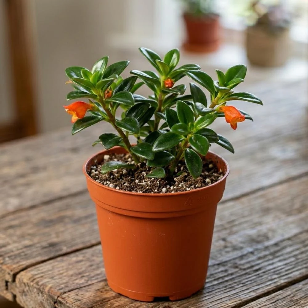 Goldfish Plant Live in 2" Pot - Trailing Houseplant with Orange Flowers - Image 6