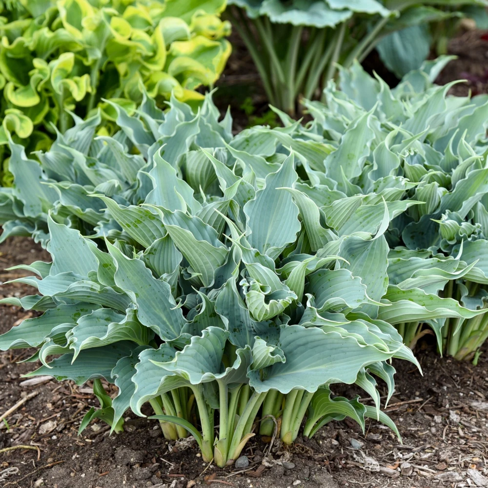 Hosta Waterslide Live Plant - 5.25" Pot Perennial Shade Plant, Blue-Green - Image 4