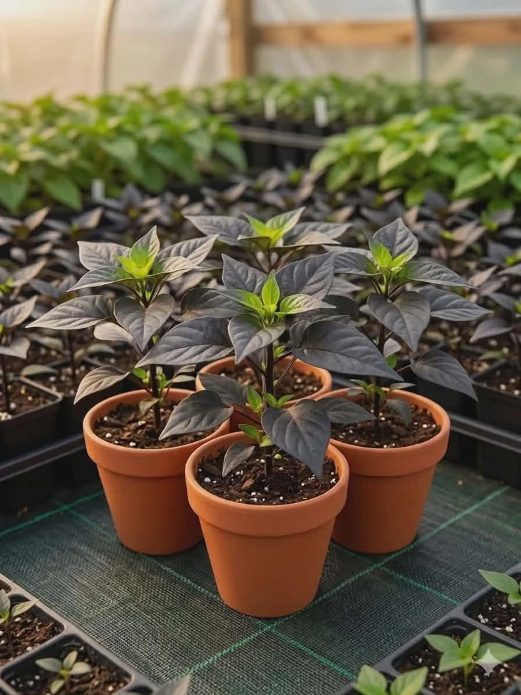 Naga Black Pepper- (1) 2.5 inch pot - Image 1