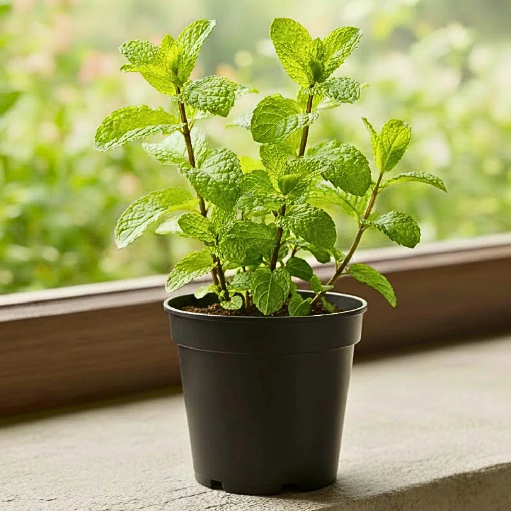 Orange Mint Live Plant - 3.5 Inch Pot, 5 Inches Tall Herb for Indoor/Outdoor - Image 2